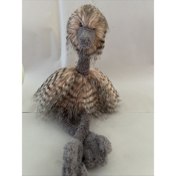 Jellycat Other - Jellycat London Odette Ostrich Plush Soft Toy Gray Pink Stuffed Animal